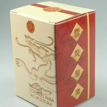 Agujas de Acupuntura Cloud & Dragon Mango Cobreado con Aplicador Individual x100 Unidades
